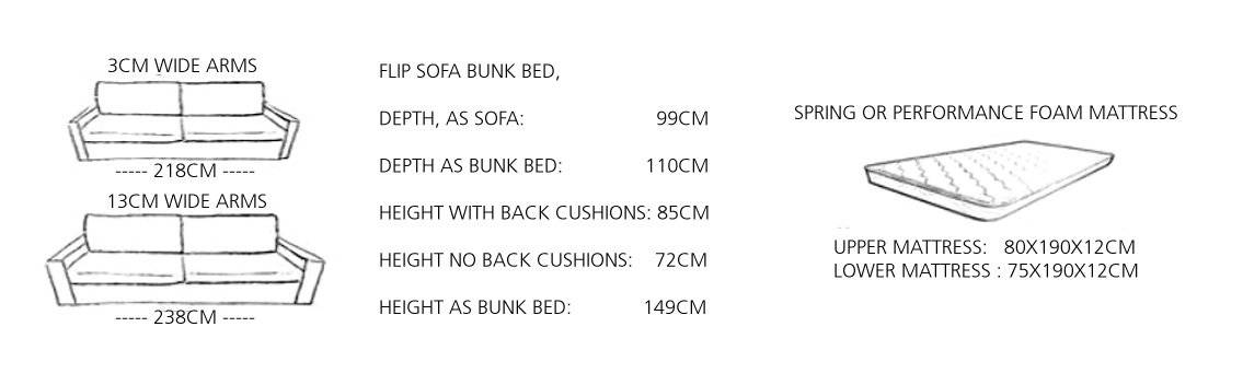Bonbon FLIP 2 sofa bunk bed - Image 6