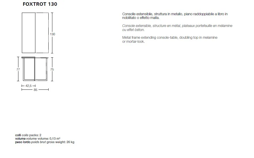 Foxtrot Extendable Console Table - Image 10