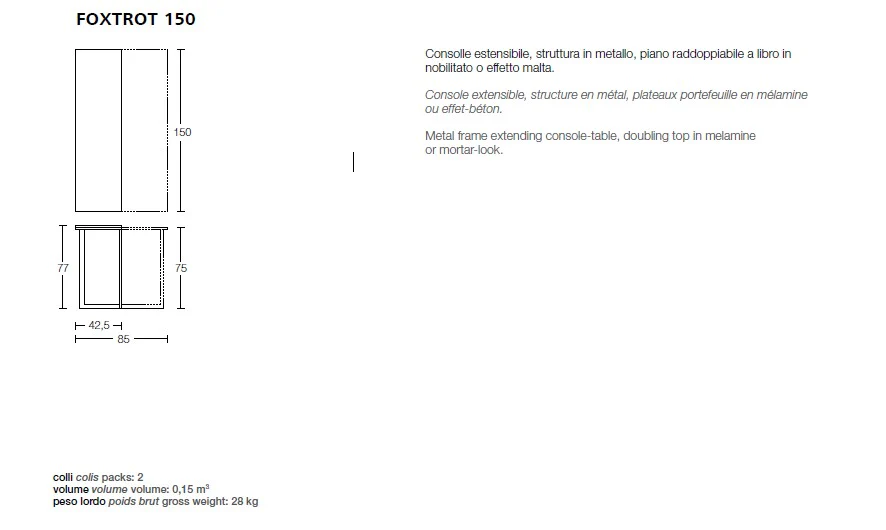 Foxtrot Extendable Console Table - Image 11